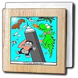 Review 3dRose LLC  / The Empire Building Strikes Back - 6 Inch Tile Napkin Holder