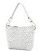 Grey Ostrich Designer Inspired Hobo Handbag
