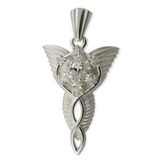Herr der Ringe Schmuck by Schumann Design Arwens Abendstern klein 925 Sterling Silber 3101-001