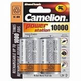 Pack de 2 Piles rechargeables NiMH - R20 - 1.2V - D - 10000mAh