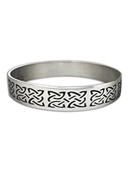 Sterling Silver Celtic Eponas Strength Bracelet. Made in USA.