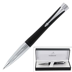 Parker Urban Fine Writing Medium Point Gel Pen, 1 Black Ink, Black Barrel Pen (35912)