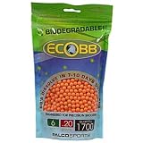 EcoBB 1700ct Biodegradable Bag Airsoft BBs - .20g - Hi Vis Orange