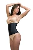 Waist Cincher By Squeem 26C Firm Compression Slimming Band (xxxx-large, black)
