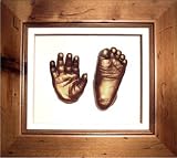from Anika-Baby Baby Casting Kit with 6x5 Rustic Pine 3D Box Display Frame / Bronze Metallic Paint by BabyRice (Model 200.CRM.B)