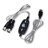 Micropix - USB Midi Cable Lead Adaptor for Musical Keyboard to PC Laptop XP Vista Mac