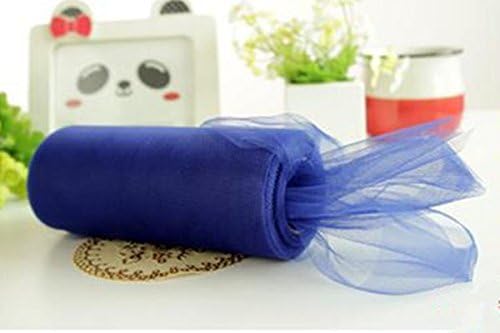 Tutu Tulle Roll Spool Gift Wrap Craft Bow Wedding Party Decoration Main Colour:Sapphire