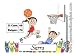 Personalized Key Chain or Fridge Magnet - Basketball Player - Male or Female