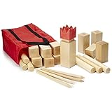 Kubb Game Kubbspel Classic Official U.S. Tournament Premium Lacquer Finish (Made in Italy) 19.8 lbs.