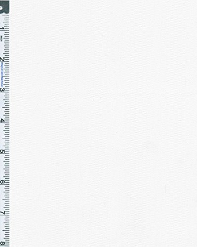 Cotton Twill Fabric By the Yard, White