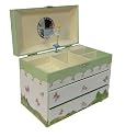 Butterfly Sleigh Music Jewelry Box