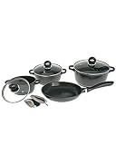 Mulex 120307 Aluguss Kochtopf-Set 7 tlg. 16, 20, 24 cm
