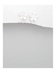 Flower Earrings In 92.5 Sterling Silver