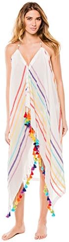 Subtle Luxury Women's Wovens Mid Length Dress Swim Cover Up Brights One