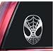 Spiderman Face Spidey Mask Vinyl Decal Sticker - Shiny Chrome