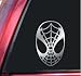 Search : Spiderman Face Spidey Mask Vinyl Decal Sticker - Shiny Chrome