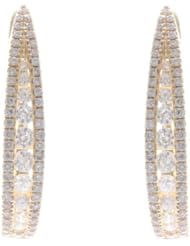 14k Yellow Gold 0.92 Carat Diamond Wrap Earrings