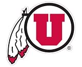 Utah Runnin Utes Glass Tatz Mini-Cutz Window Decal
