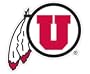 Utah Runnin Utes Glass Tatz Mini-Cutz Window Decal