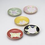 山下陶苑 万葉絵変り 五寸皿揃 【和皿・洋皿 有田焼】