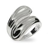 Eve's Addiction Modern Style Sterling Silver Spoon Ring