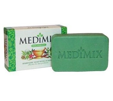 Medimix Ayurvedic Soap With 18 Herbs Pimple Acme Cure Skin Problems 75gm
