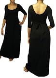 41sWdRcxHkL. SL160  BLACK 3/4 FULL LENGTH SUMMER MAXI DRESS