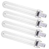 4x NEON 9W RECHANGE A LAMPE UV ONGLES GEL AMPOULE MANUCURE