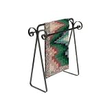 Enclume QR3 Premier Scrolled Quilt Rack, Hammered Steel