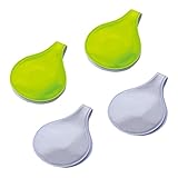 スマイルキッズ(SMILE KIDS) 反射板 磁石でクリップ リフレクター 4枚セット (イエロー 2枚 + シルバー 2枚)