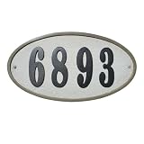 Qualarc RIG-4914 Ridgestone Oval Address Plaque System, Slate