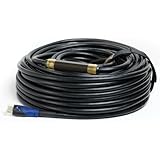 Aurum High Speed HDMI Cable with Ethernet (75 FT) - W/ Booster - CL2 Rated For In-Wall-Installation - Supports 3D & Audio Return Channel - Full HD [Latest Version] - 75 Feet