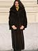 LUXURY NEW MAHOGANY MINK FUR COAT sz10 #10657