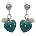 Oksana Silver Turquoise Clip On Earrings title=