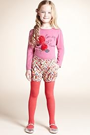 3 Piece Autograph Cotton Rich T Shirt Shorts Tights Outfit
