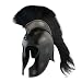 Trojan Helmet Achilles Black Crested