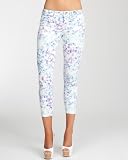 bebe Water Lilies Print Crop Jean