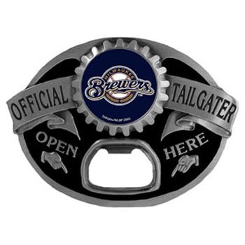 Milwaukee Brewers MLB Bottle Opener Tailgater Belt Buckle