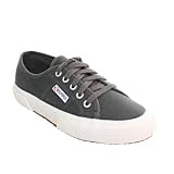 Womens Superga Dark Grey Canvas Classic Trainers SIZE 3-8