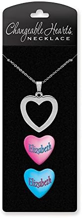 Dimension 9 Changeable Hearts Personalized Heart Pendant Necklace - Elizabeth, 18" Chain