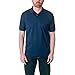 Hanes Men's Cotton-Blend EcoSmart Jersey Polo with Pocket-XL-Navy