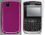 Blackberry 9630 / Tour Chrome Case Hot Pink Rear Protector + Screen Protector - Free Shipping