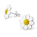 Daisy Sterling Silver Stud Earrings For Girls Teens Ladies - Nickel Free GIFT