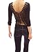 PattyBoutik Corset Embroidered Back Long Sleeve Party Clubwear Blouse Top