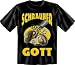 Suchen : Fun T-Shirt " Schrauber-Gott !!! " Gr&ouml;&szlig;en S - XXL