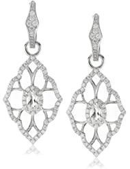 Katie Decker "Baroque" 18k White Topaz and Diamond Earrings