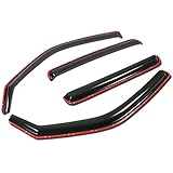 Honda Ridgeline 4pcs In-Channel Window Vent Visor Deflector Rain Guard (Dark Smoke)