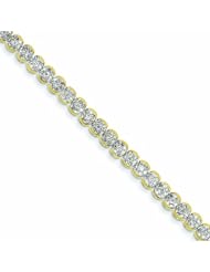 Genuine 14K Yellow Gold Diamond Bracelet 10 Grams Of Gold 100% Satisfaction Guaranteed.