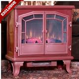 Comfort Smart Large Cranberry Freestanding Electric Stove with Remote Control - CS-26-CRN