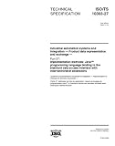 Review Multiple. Distributed through American National Standards Institute (ANSI)  / ISO/TS 10303-27:2000, Industrial automation systems and integration -- Product data representation and exchange -- Part 27: Implementation methods: Java ... interface with Internet/Intranet extension